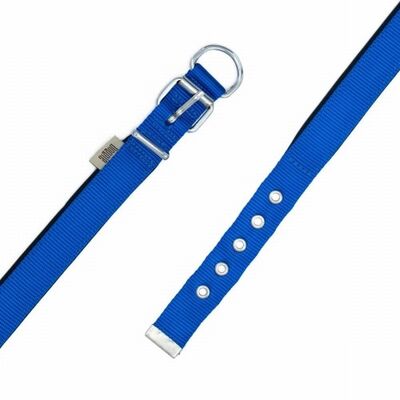 Doggie Comfort Woven Dog Collar Royal Blue 2.5x50 cm