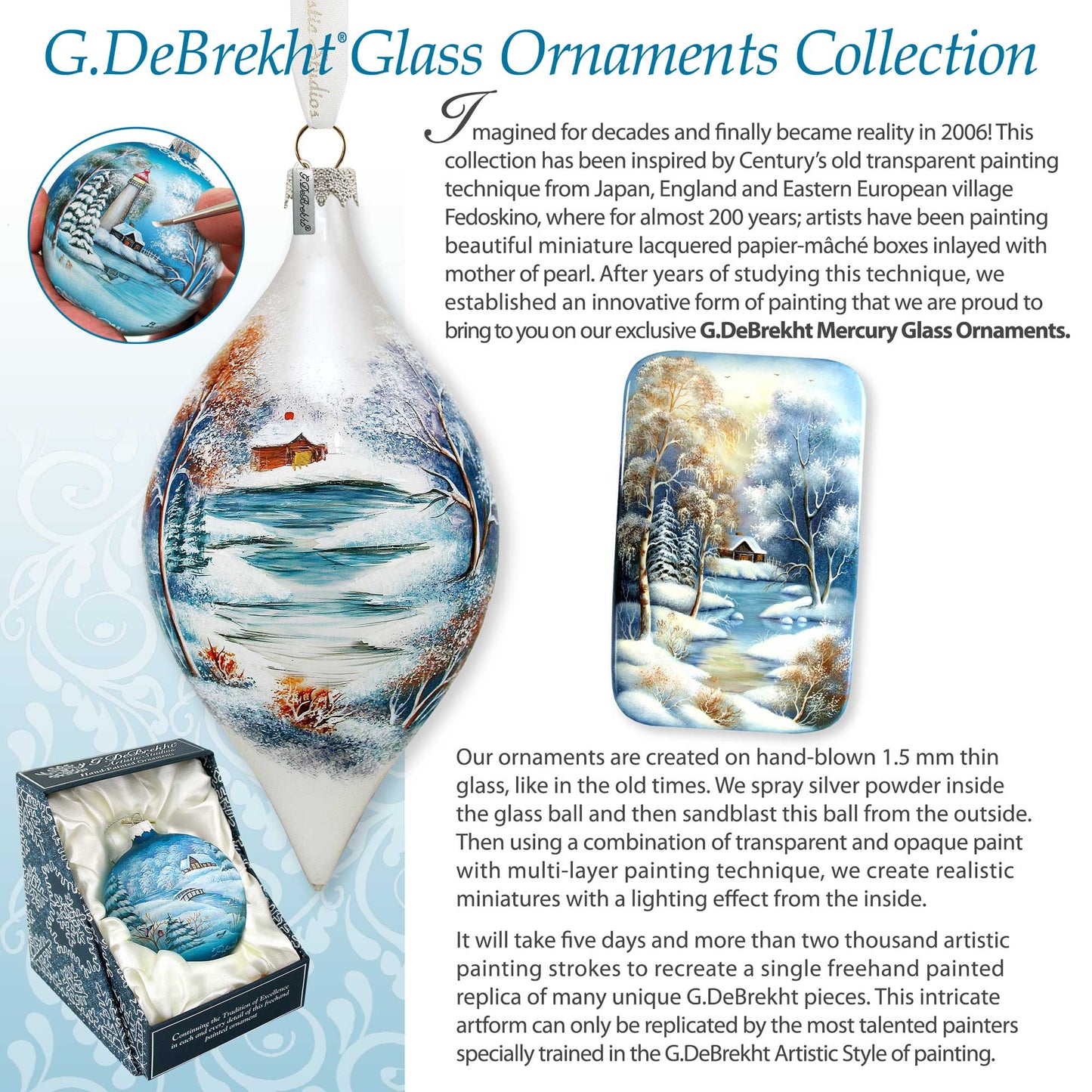 Getting Ready for the Holidays Santa Lg Glass Ornament in Red by Gelsinger - Christmas Decor - 73922R-DG