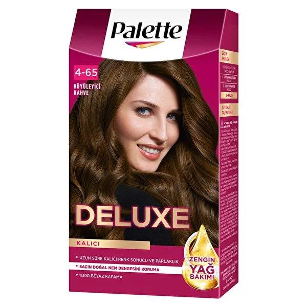 Palette Deluxe BŸyŸleyici Kahve No: 4-65 Hair Dye - Intense Brown Color, 100% Gray Coverage, Long-Lasting Shine