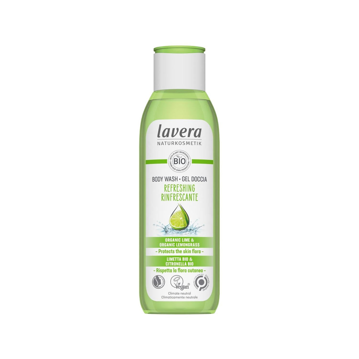 Lavera Refreshing Shower Gel: Renewing Body Wash for Invigorating Clean - 8.45 fl oz