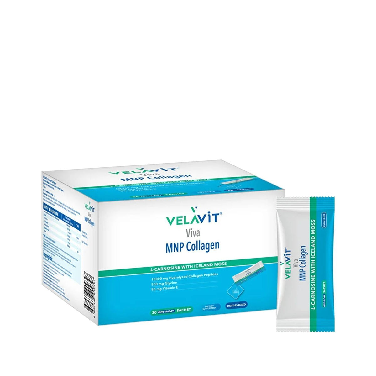 Velavit Viva MNP Collagen Supplement - Hydrolyzed Collagen for Skin & Joint Health, 30 Sachets