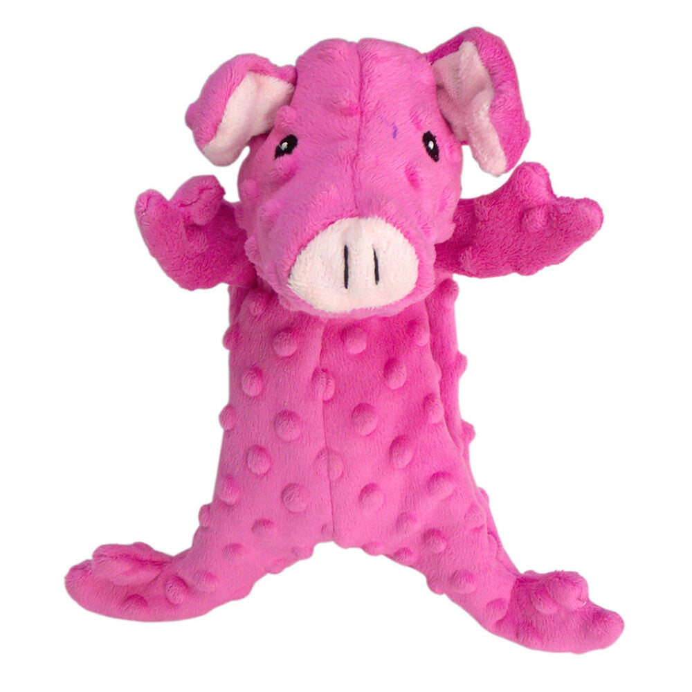 Eastland Plush Squeaky Pig Dog Toy Fun Interactive Play 20 cm