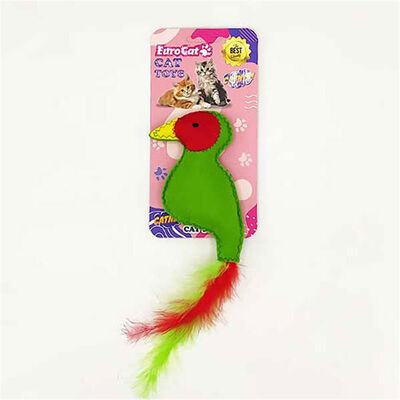 Eurocat Plush Bird of Paradise Cat Toy for Active Play