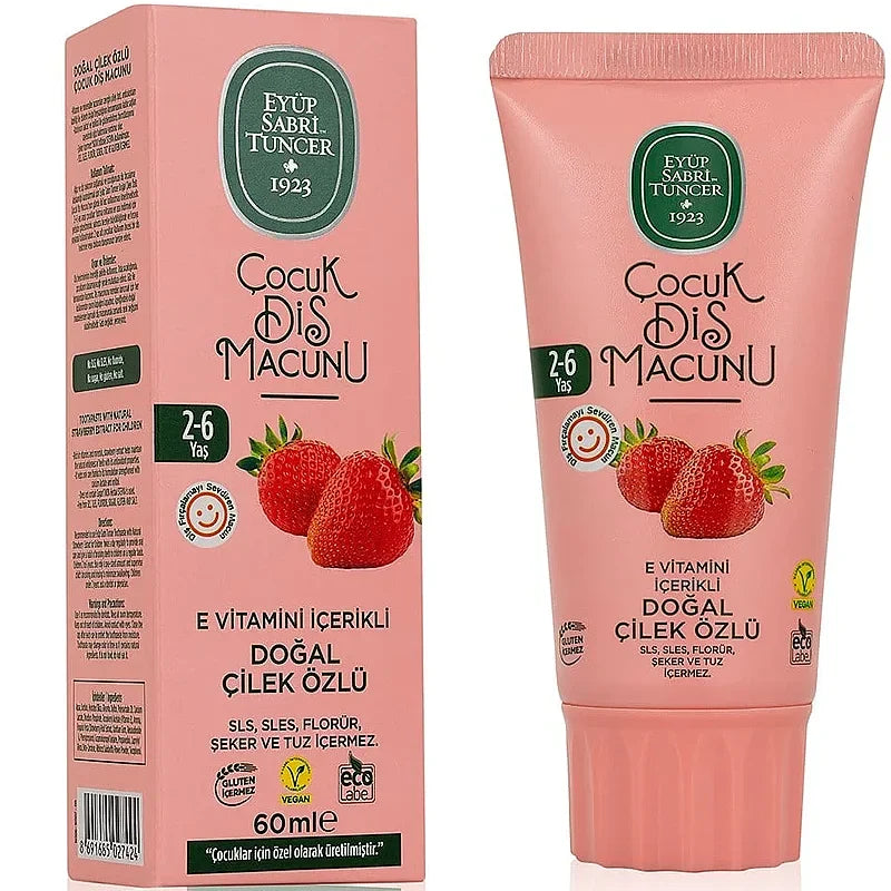 Eyup Sabri Tuncer Kids Strawberry Toothpaste 2-6 Years 60 ml