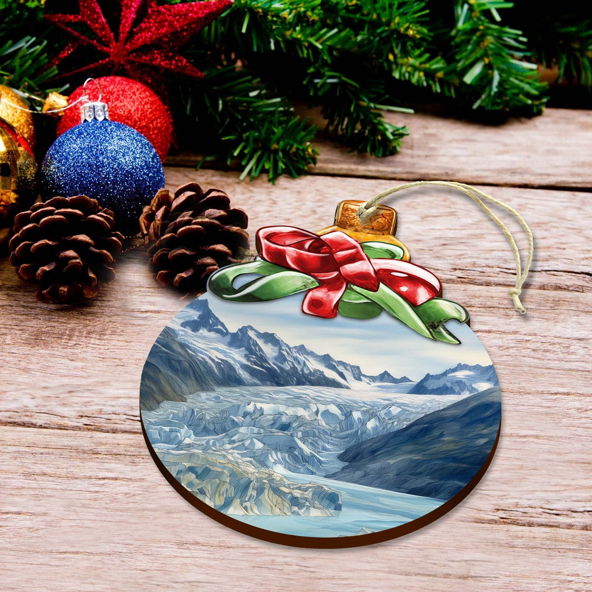 The Beauty That is Alaska Wooden Ornaments by G.Debrekht - Wildlife Holiday Decor - 870029
