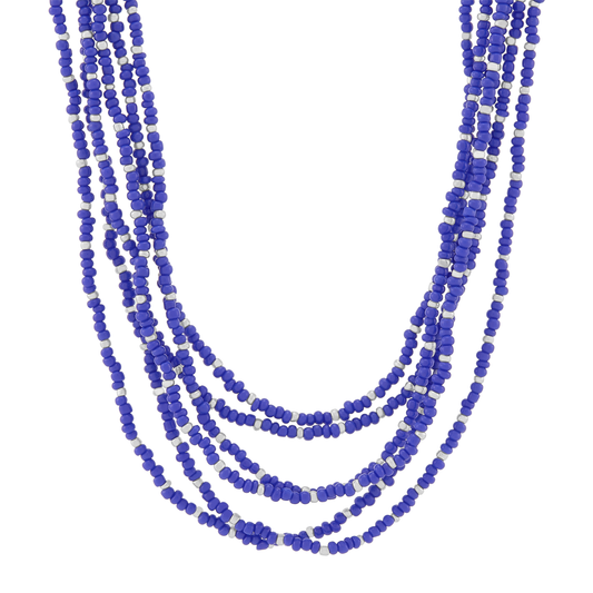 Collier Silpada « Endless Harmony » en argent et perles bleues