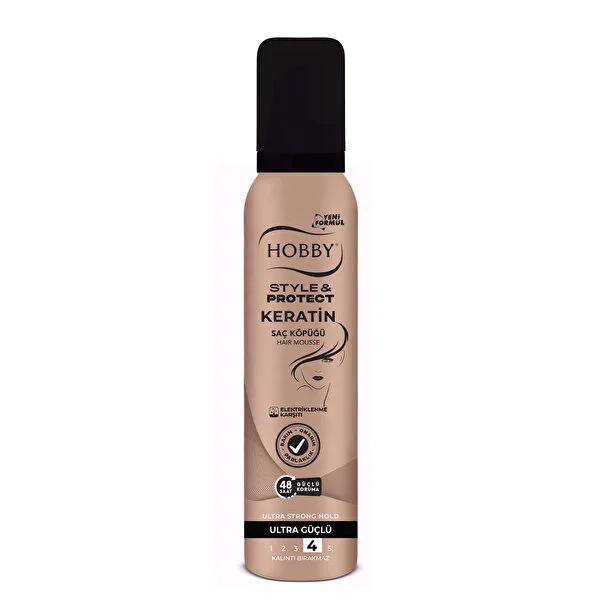 Hobby Keratin Hair Spray - Long-Lasting Hold, 8.45 fl oz - Lightweight Styling for Healthy Hair