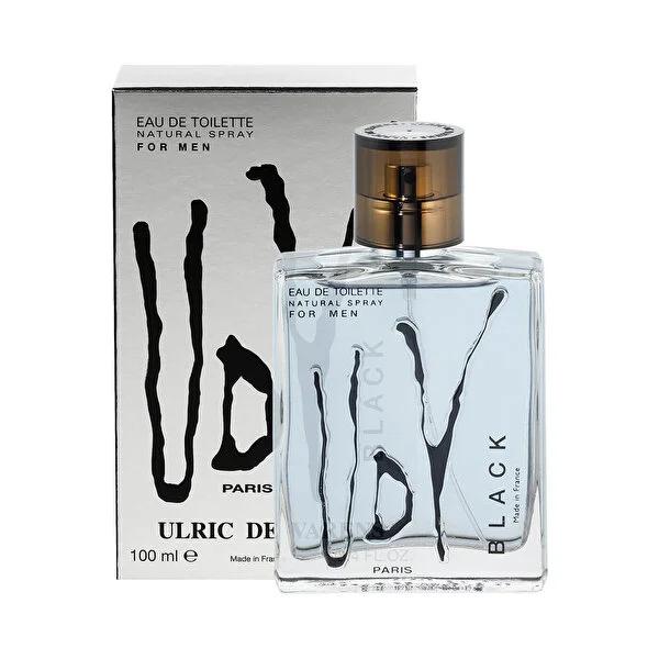 Ulric De Varens Black EDT Eau de Toilette for Men - 100ml, Sophisticated Masculine Fragrance with Fresh & Herbal Notes