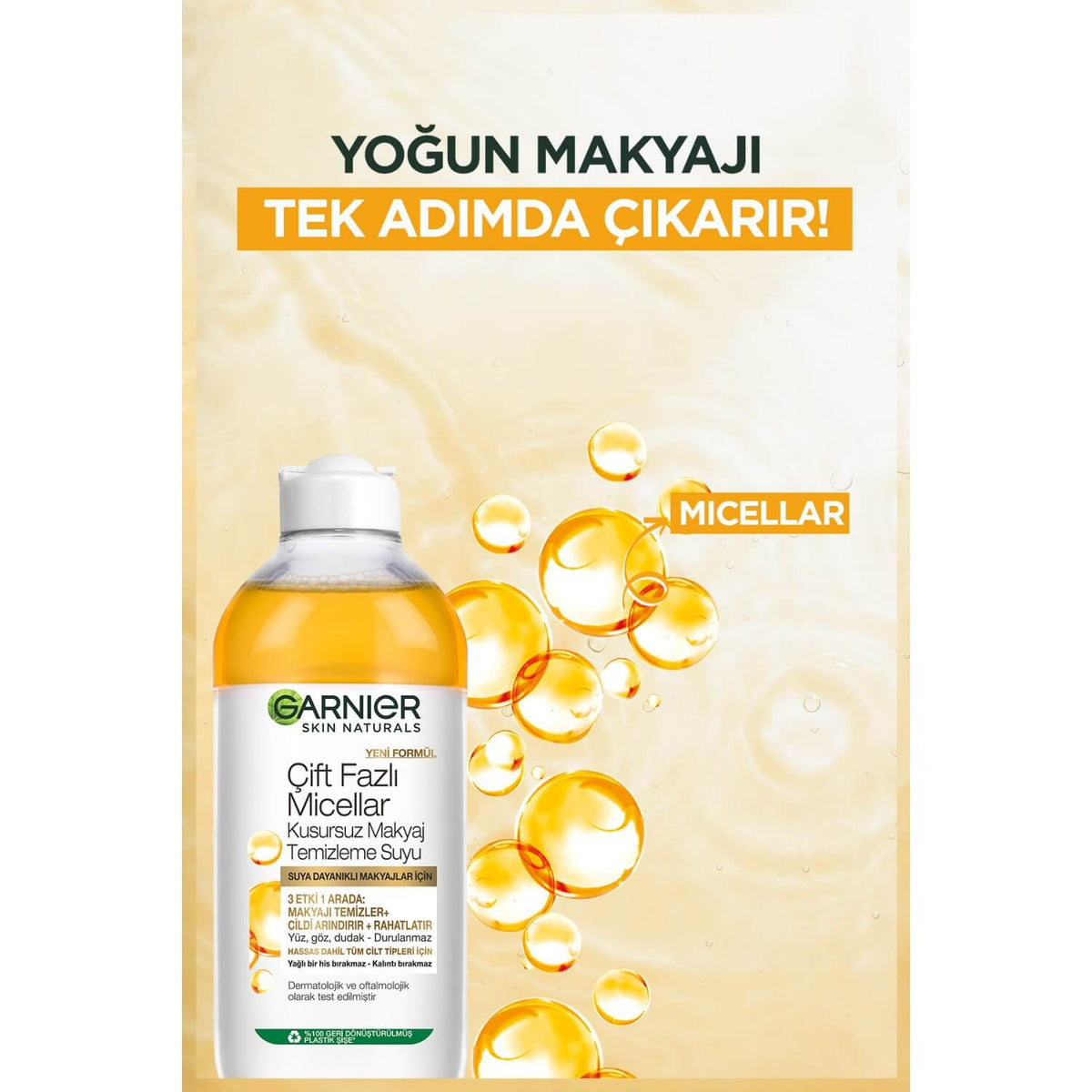 Garnier Bi-Phase Micellar Cleansing Water for Makeup 400ml