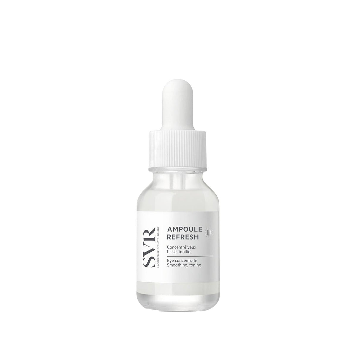 SVR Ampoule Refresh: Anti-Wrinkle Eye Cream - Reduce Fine Lines, Moisturize & Refresh Sensitive Skin - Caffeine + Metal Applicator