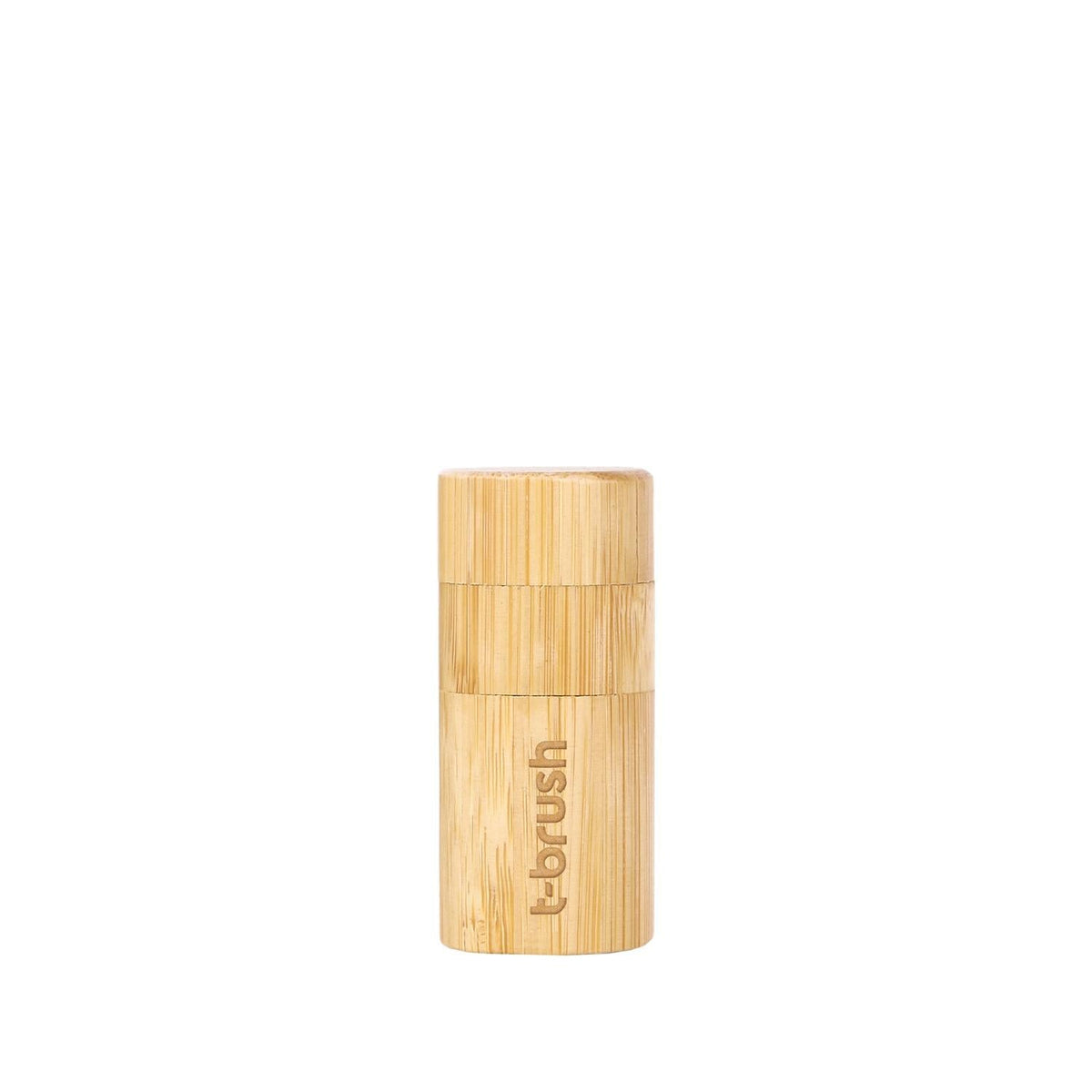 T-Brush Activated Charcoal Dental Floss with Bamboo Packaging - Natural Oral Care for Health-Conscious Individuals