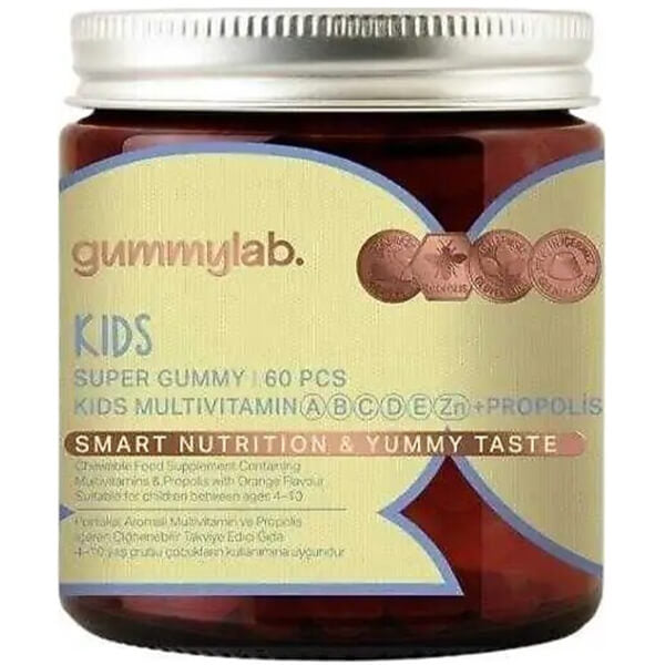 Gummy Lab Kids Multivitamin Orange Flavor Gummies - 60 Count