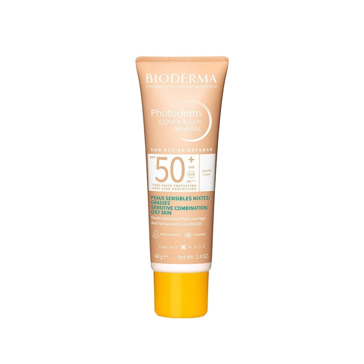 Bioderma Photoderm Cover Touch Light SPF50+ Matte Finish Sunscreen for Daily Use - 40ml