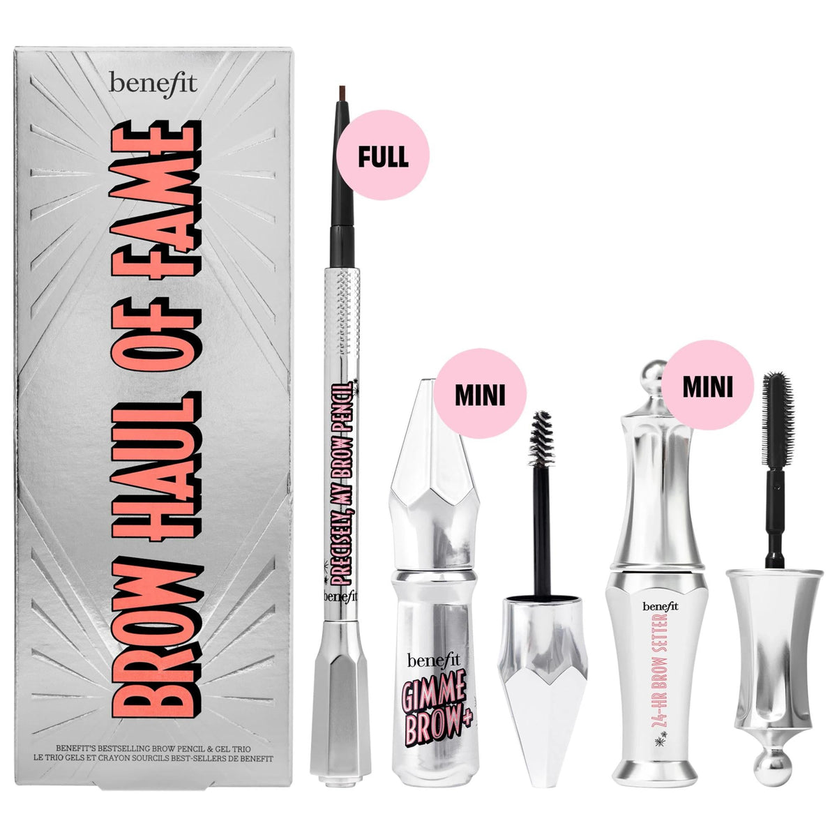 Anastasia Brow Haul of Fame Brow Bestsellers Set - Brow Makeup Essentials for Precise Definition, Volumizing, and Long-Lasting Results