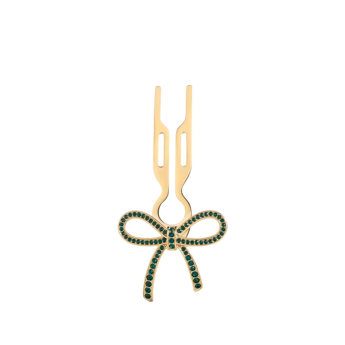 Fiona Franchimon Nº1 Hairpin Ribbon Emerald Green