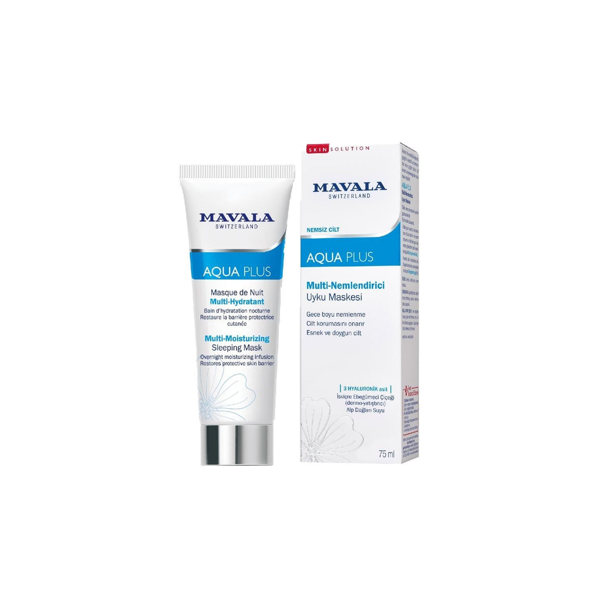 Mavala Mavala Aqua Plus Multi-Moisturizing Sleep Mask for Hydrated Skin - 75ml