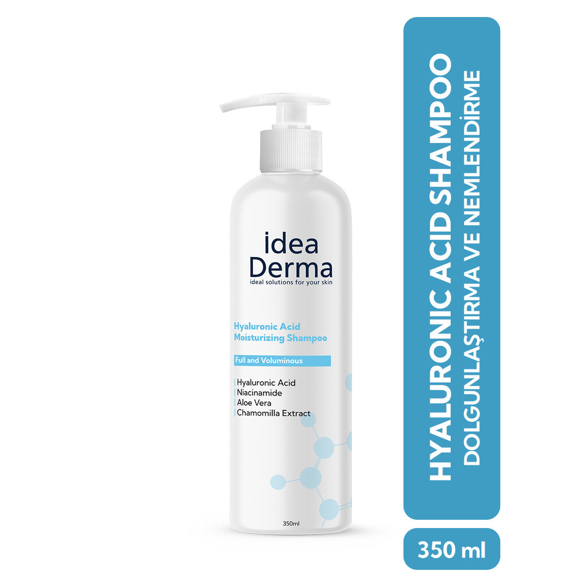 Idea Derma Hyaluronic Acid Moisturizing Shampoo for Volume 350 ml