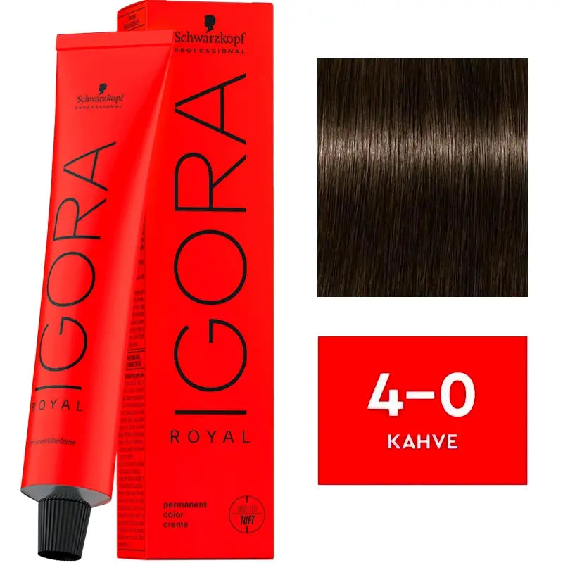 Igora Royal Permanent Color Creme 4-0 Medium Brown 60ml