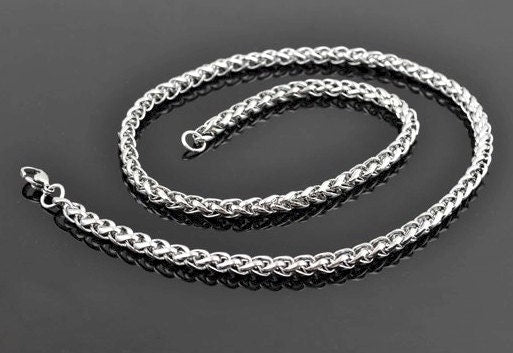 Handmade 3 cross dog tag necklace for men pendant heavy chain custom personalized jewelry