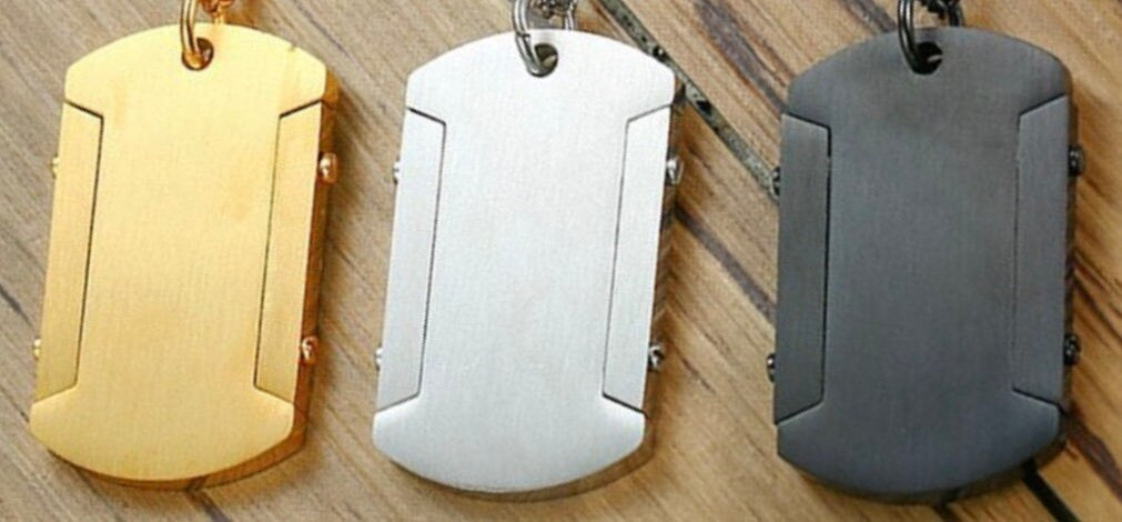 Serenity Prayer Dog Tag Necklace Waterproof serene prayer Pendant Bible Scripture Silver Black Gold Super Thick Cross for Men
