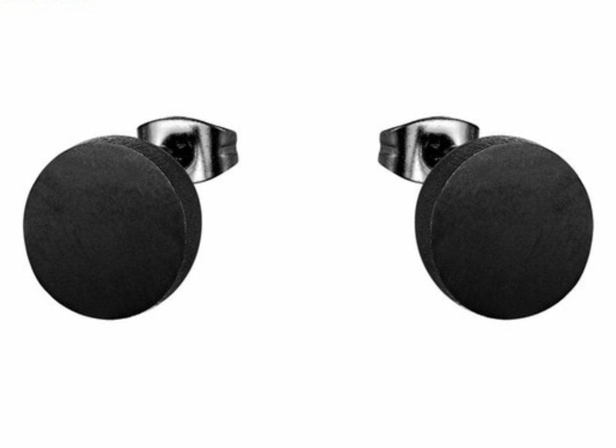 Button Stud Earrings for Men or Women Waterproof Hypoallergenic Stainless Steel Simple Elegant Modern Girls Boys Jewelry Jewellery