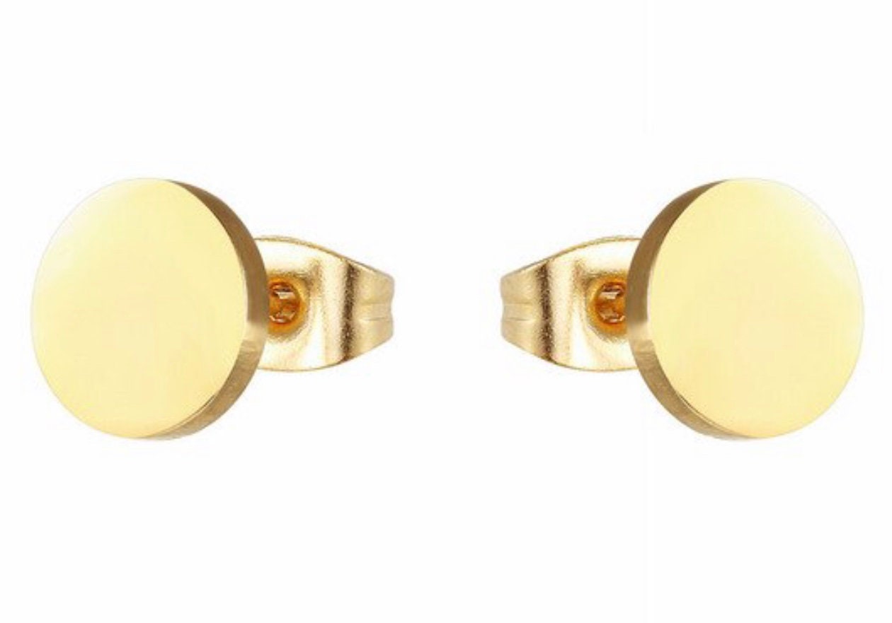 Button Stud Earrings for Men or Women Waterproof Hypoallergenic Stainless Steel Simple Elegant Modern Girls Boys Jewelry Jewellery