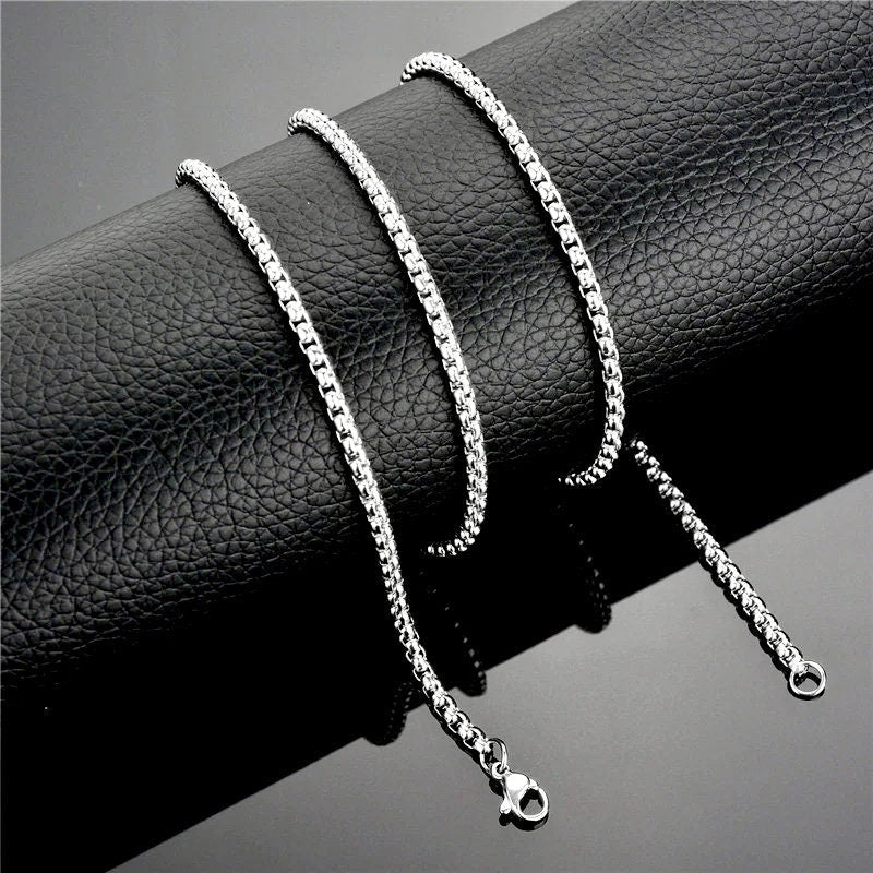 Sleek Silver Gold Cross Necklace for Men Women Waterproof Hypoallergenic Stainless Steel Girls Boy Jesus Hope Jewelry Christian Jewellery