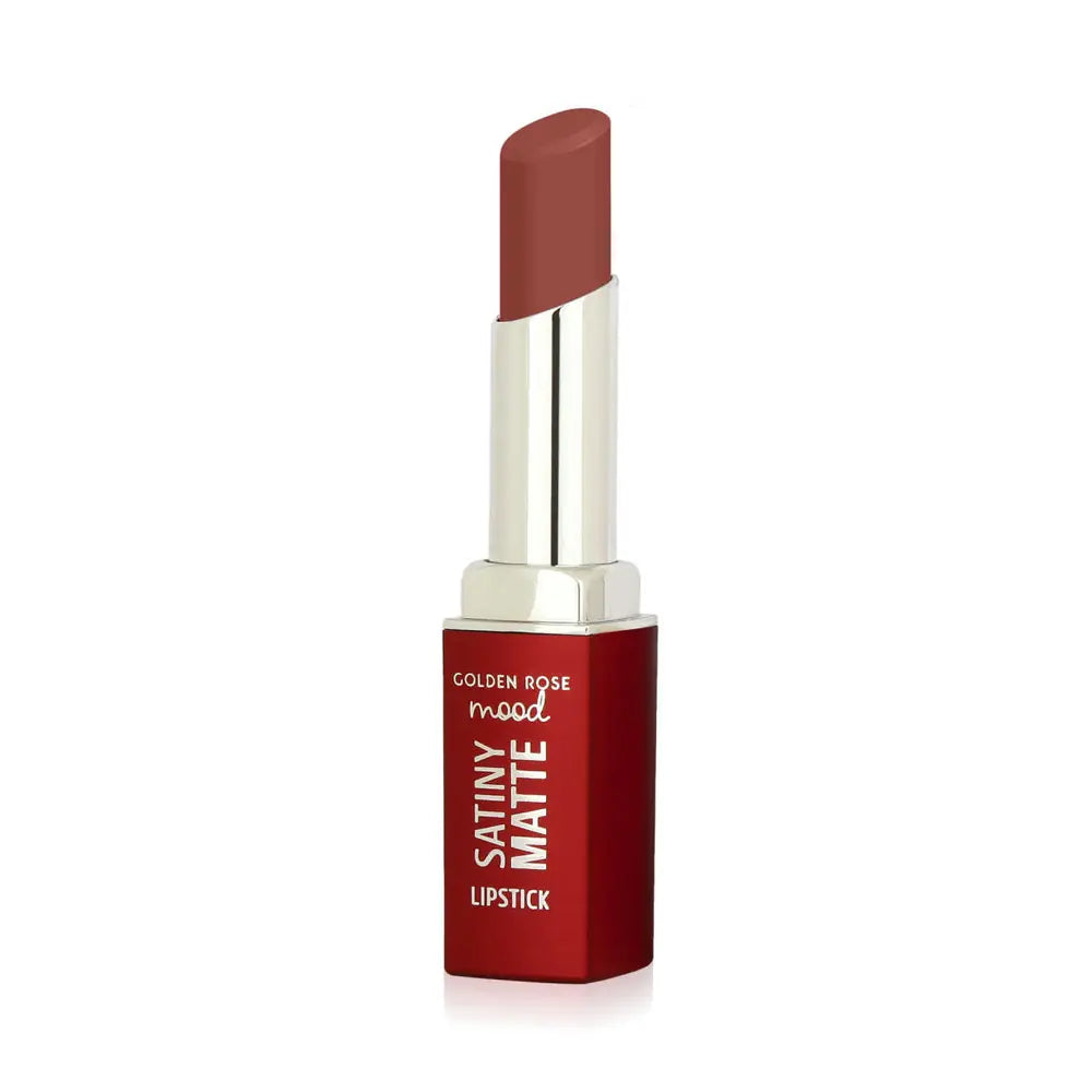 Golden Rose Mood Satiny Matte Lipstick 05 Burnt Blush