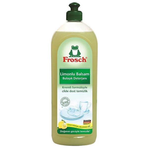 Frosch Lemon Dish Soap: Plant-Based, Skin-Friendly & Powerful Grease Removal - Natural Dishwashing Liquid for Sparkling Clean Dishes