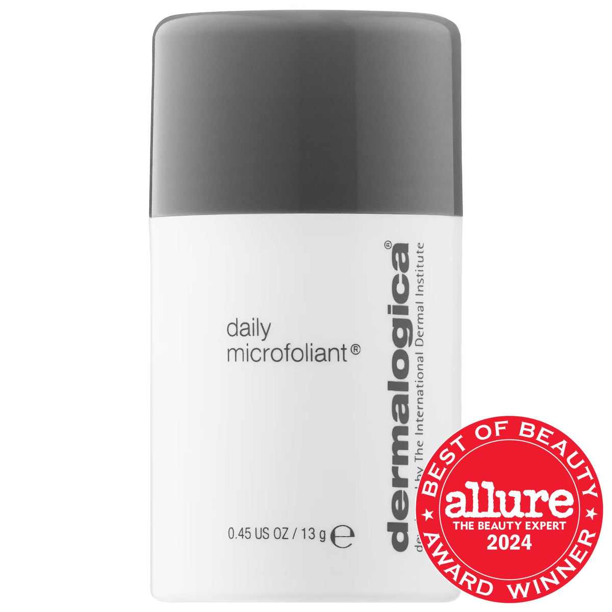 Drupa Daily Microfoliant Refillable Exfoliating Powder Cleanser for Normal, Combination & Oily Skin - Vegan, Gluten-Free, Cruelty-Free