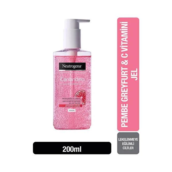 Neutrogena Facial Cleansing Gel - Pink Grapefruit Scented, Non-Drying, Acne Reduction with Salicylic Acid - 5.07 fl oz