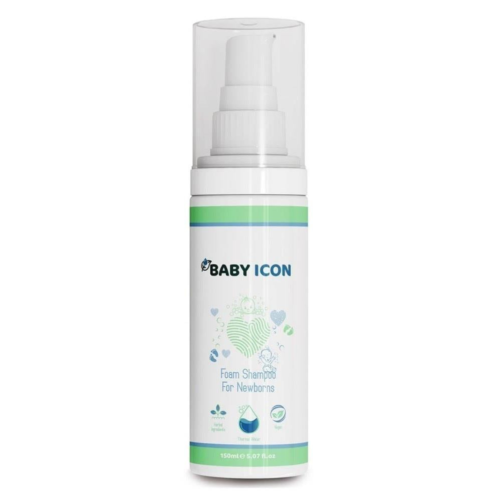 Baby Icon Newborn Baby Foam Shampoo - Gentle, Natural, Cruelty-Free & Vegan Certified - 5.07 fl oz