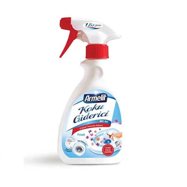 Armelit Odor Eliminator Fresh 250 ml: Fast-Acting Air Freshener & Drain Deodorizer Spray for Home Odor Control