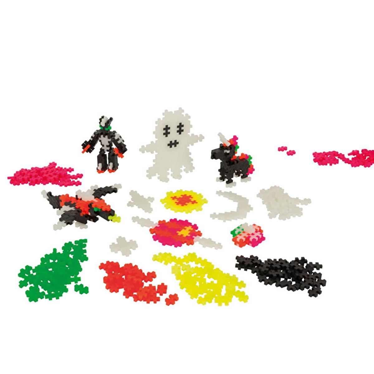 Plus Plus Glow In The Dark Construction Toy Set - 360 Pieces for Creative Building & Learning