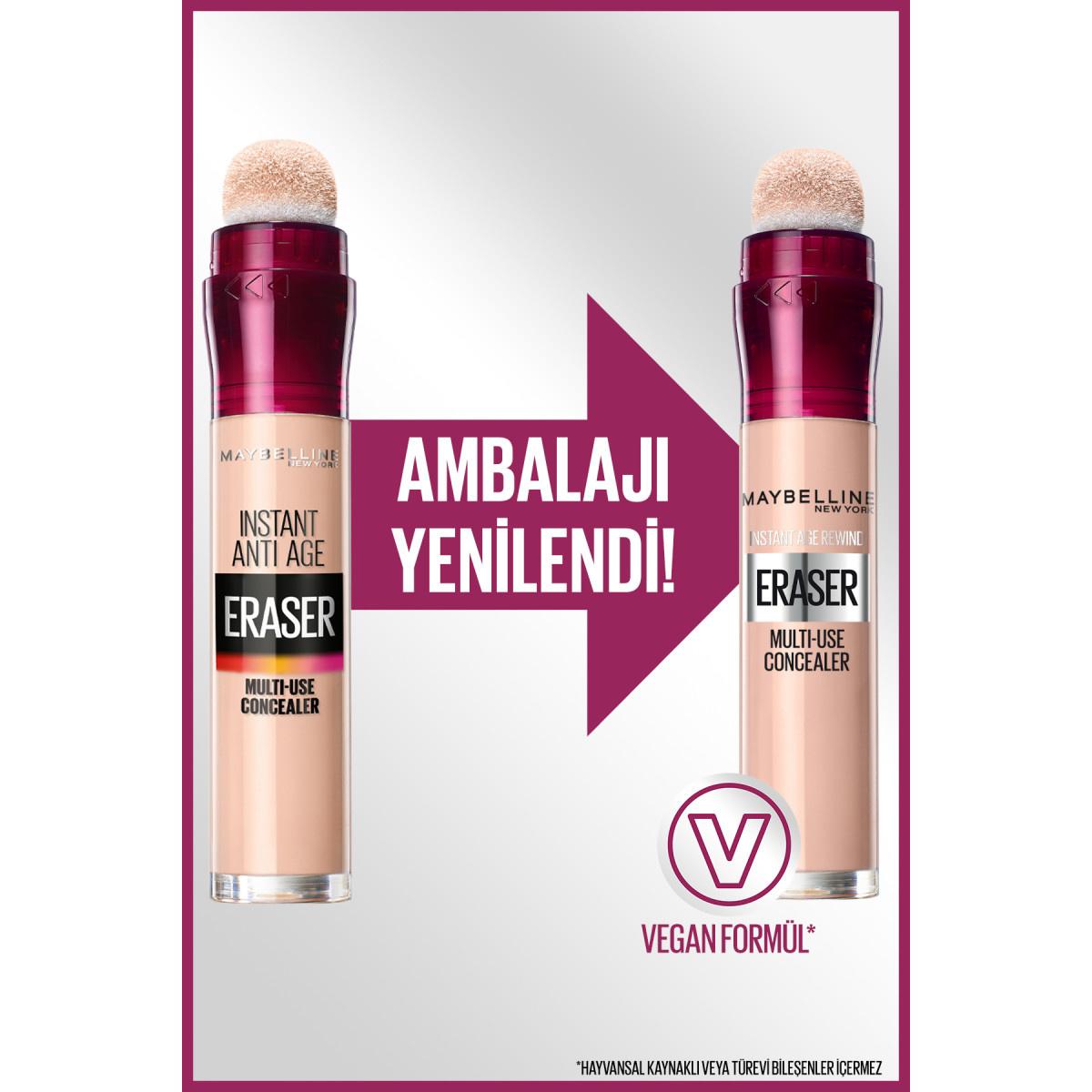 Maybelline Instant Anti Age Eraser Concealer - High Coverage, Anti-Aging, Brightening Under-Eye Coverage