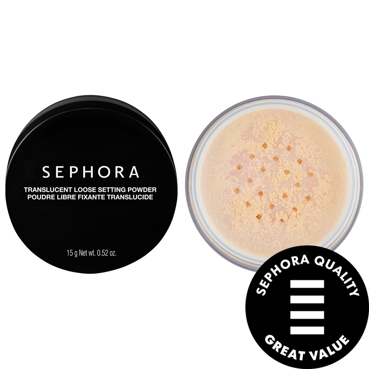 Sephora Hourglass Translucent Loose Setting Powder - Universal, Non-Comedogenic Makeup for Natural Finish