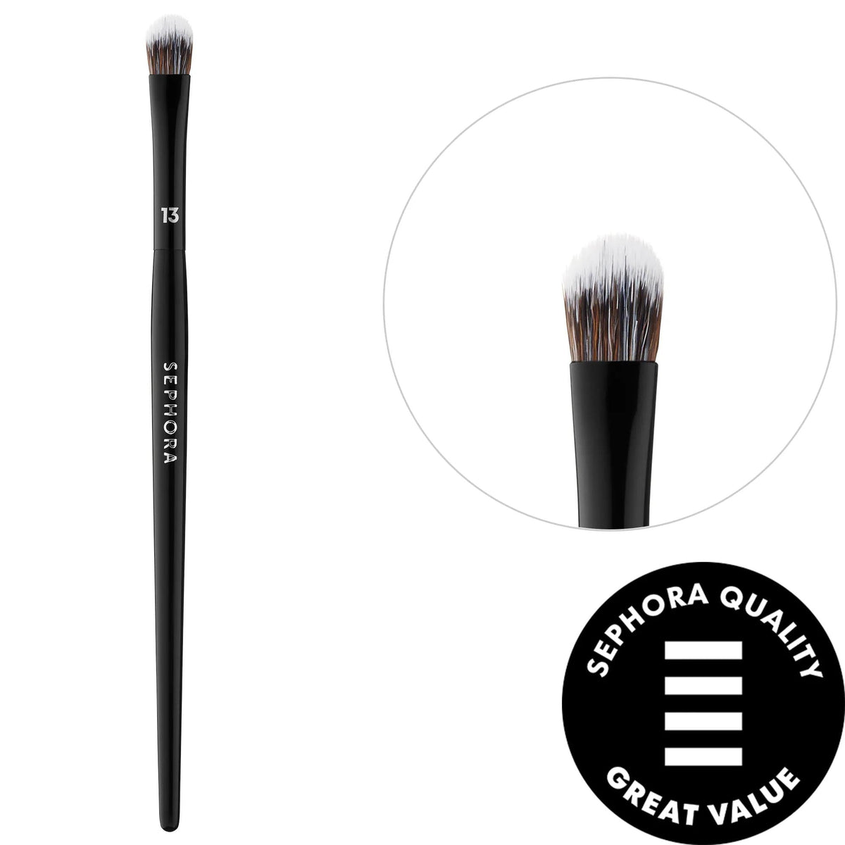 PRO Shadow Brush #13 - Vegan Synthetic Eye Shadow Brush for Precise Application