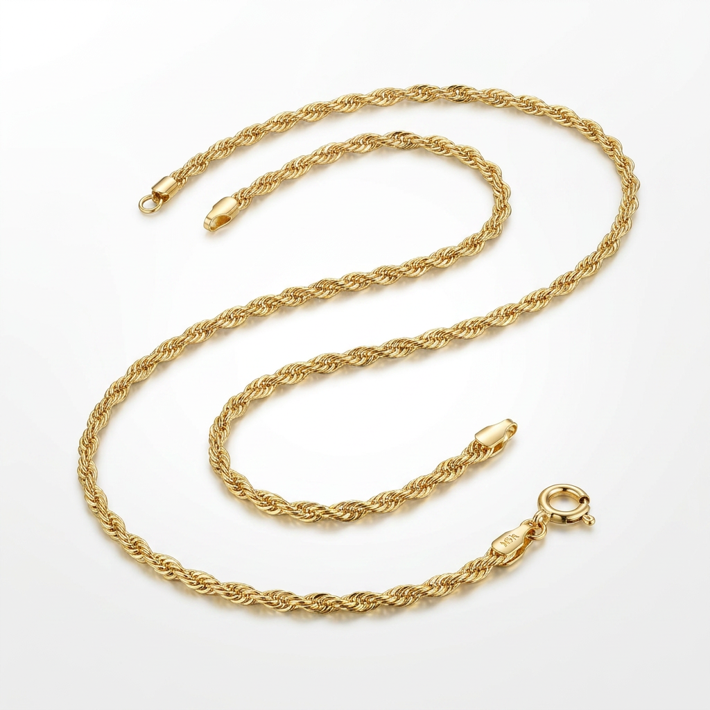 10k Yellow Gold Singapore Chain 1.5mm