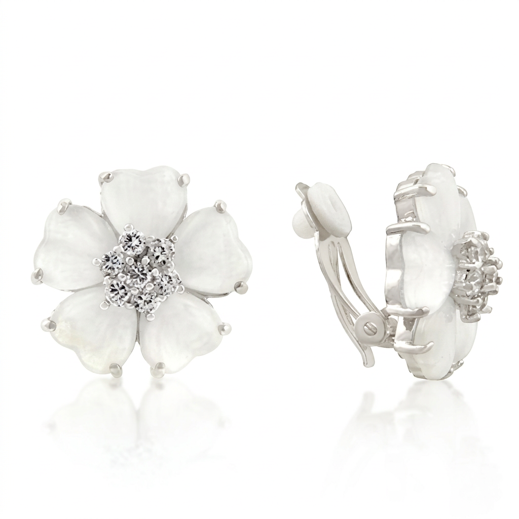 Avera Flower Nouveau Earrings Elegant Floral Jewelry