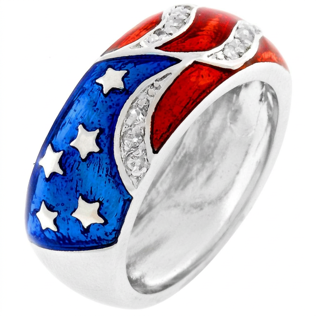 Avera Patriot Ring 5 Multi-Tone Statement Band