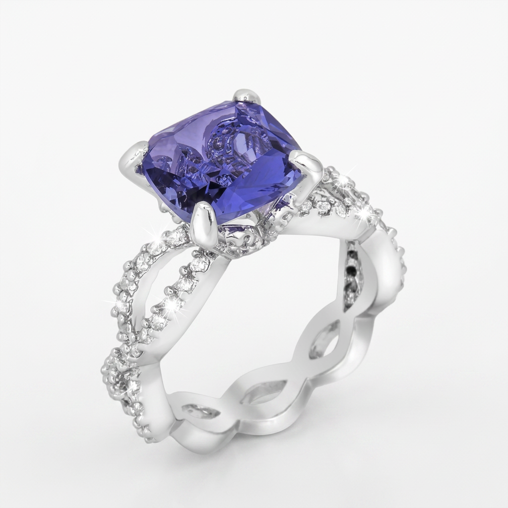 Avera Uptown Classic Ring in Size 5 Blue