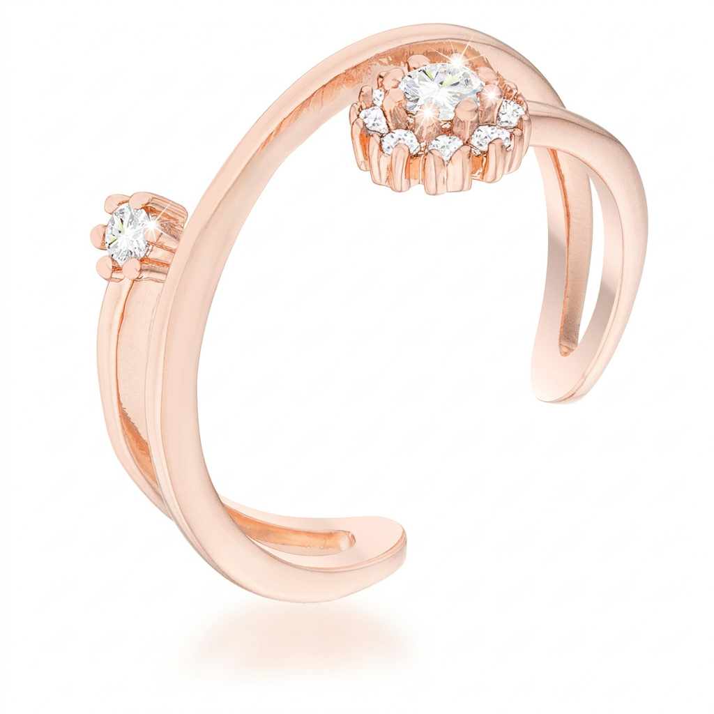 Avera Krista 0.25ct Cubic Zirconia Abstract Wrap Ring
