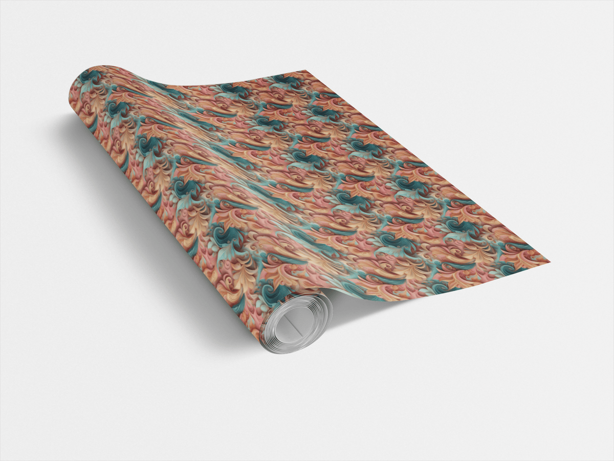 Terracotta Baroque Wrapping Paper