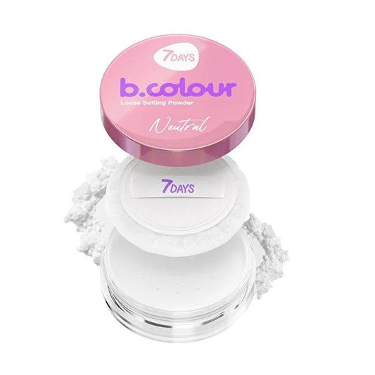 7Days Matte Setting Powder for Smooth, Oil-Controlled Skin - Microelement Rich Face Powder