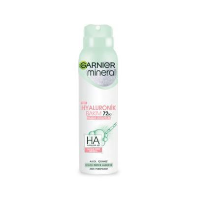 Garnier Mineral Hyaluronik Deodorant Spray - Gentle, Non-Staining, Hyaluronic Acid for Sensitive Skin