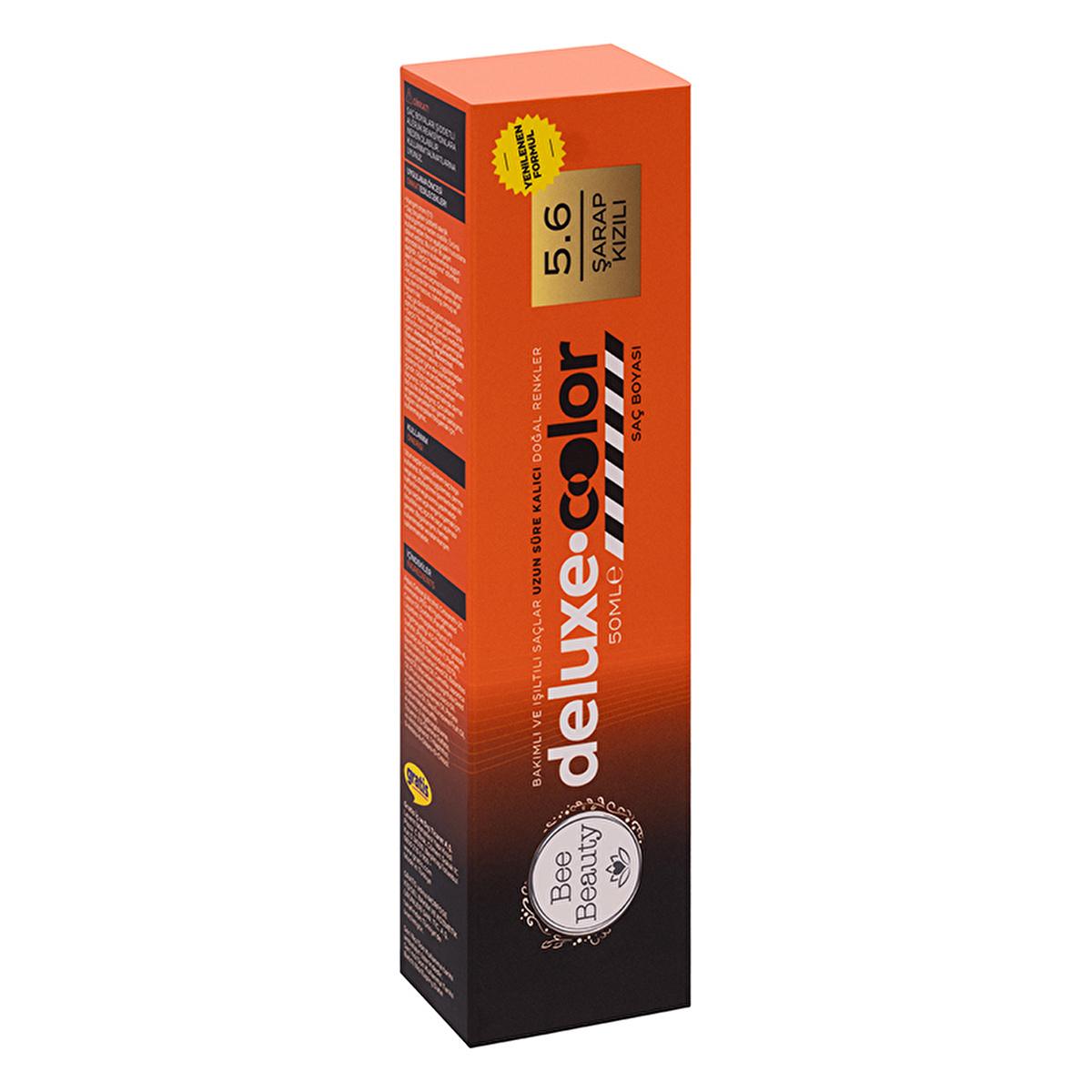Bee Beauty 5.6 Şarap Kızılı Wine Red Hair Dye 50ml - Ammonia Hair Color for Vibrant Results