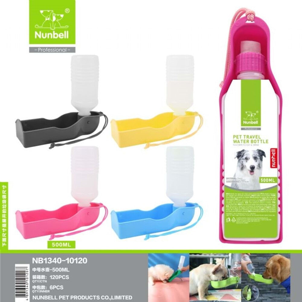 Nunbell Portable Pet Travel Water Bottle for Dogs 500 ml
