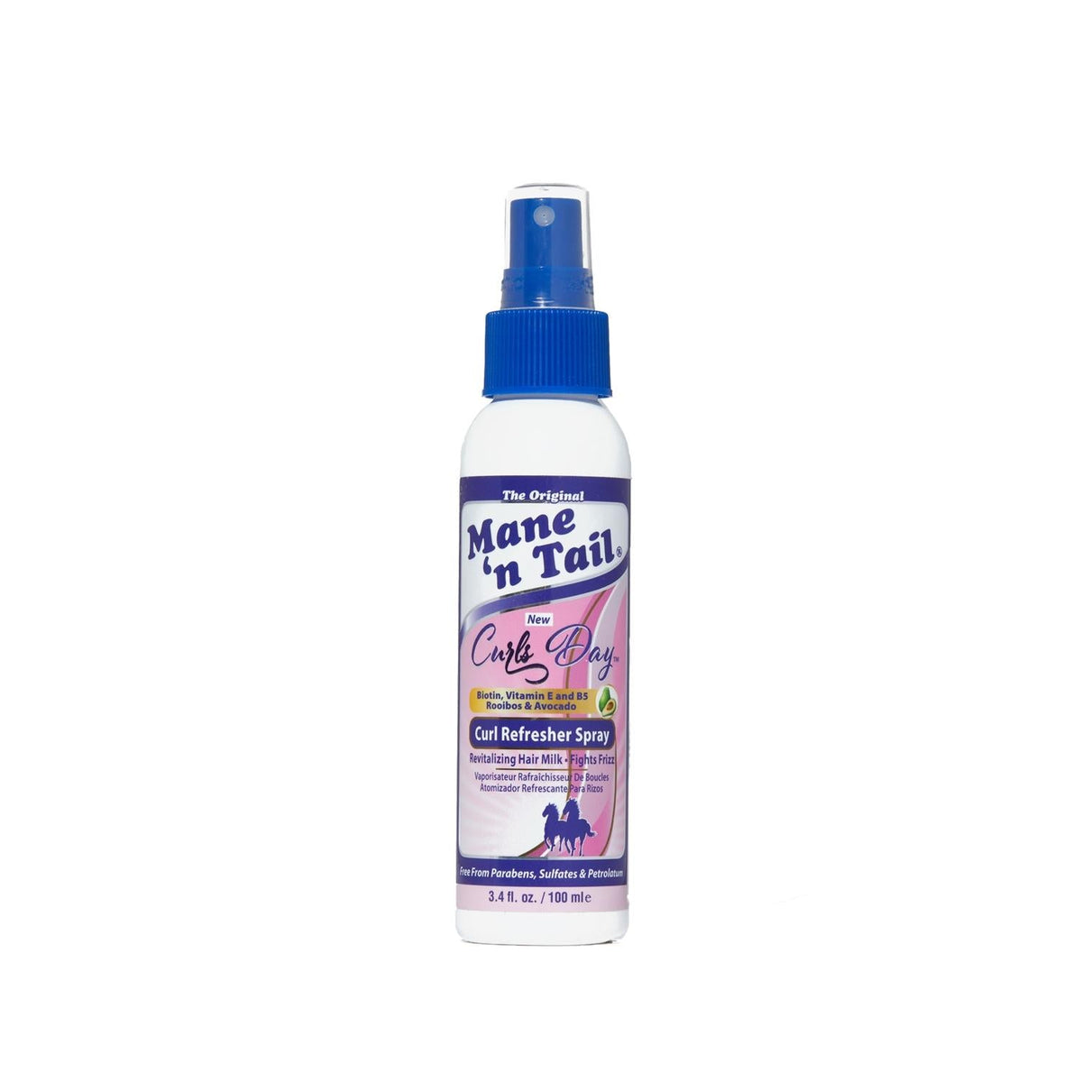 Mane 'n Tail Curls Day Curl Refresher: Revitalize & Enhance Your Curls - Frizz Control, Curl Definition, and Lasting Bounce (3.38 fl oz)