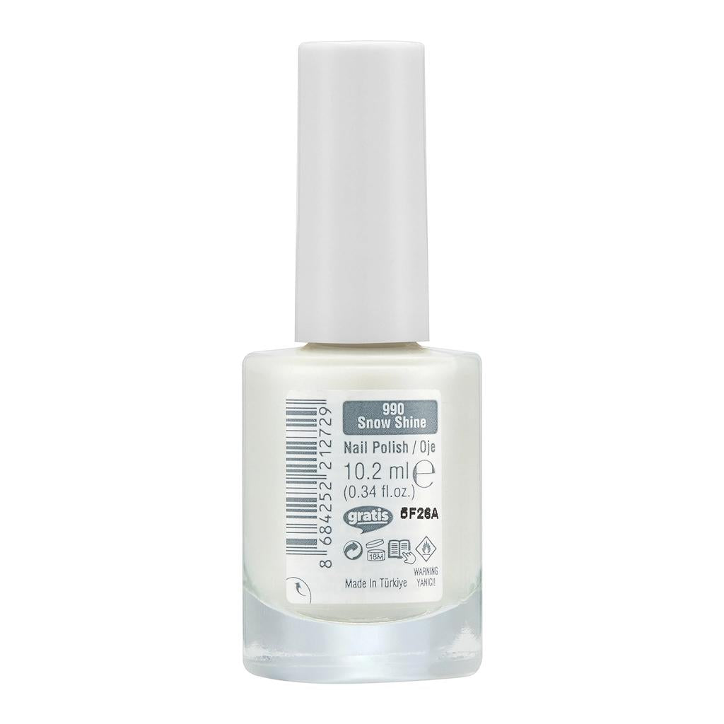 Beaulis Paint It Nail Polish in 990 Snow Shine 8ml