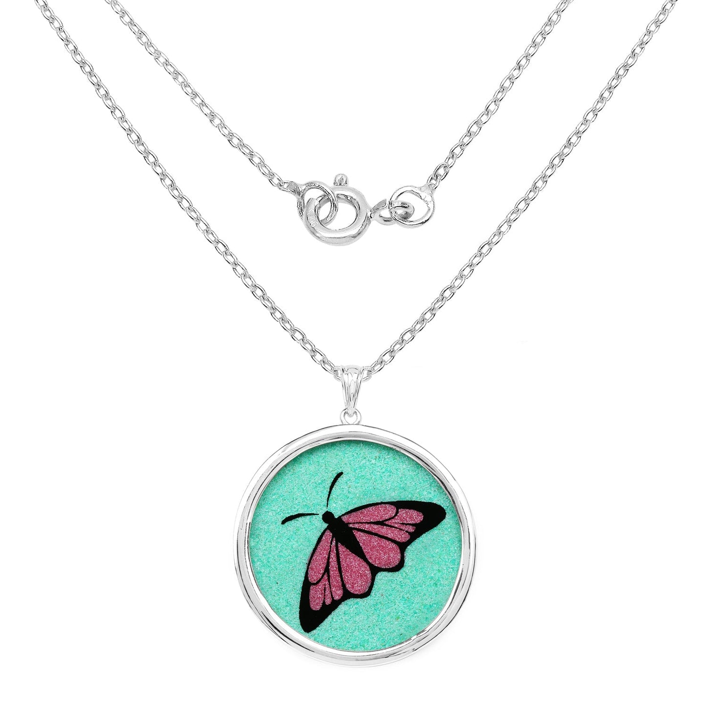 29.50 ct. Genuine Emerald .925 Sterling Silver Pendant